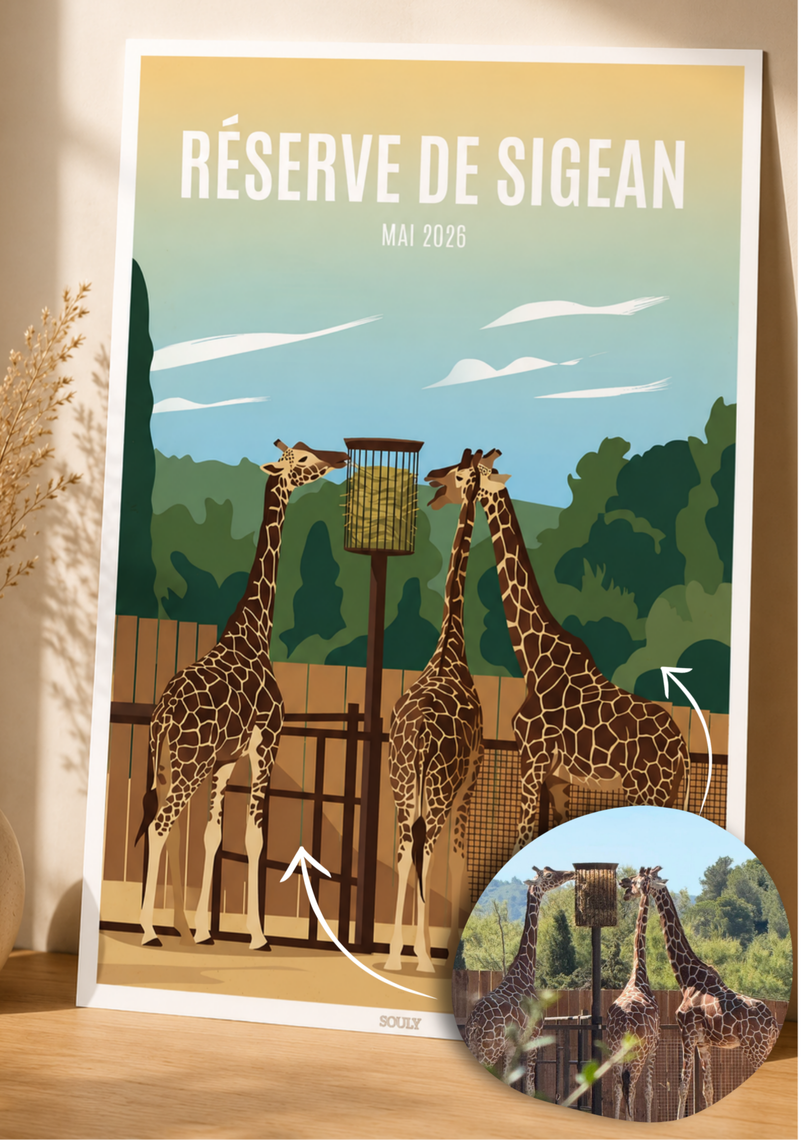 Affiche personnalisée format A5 ou A3
