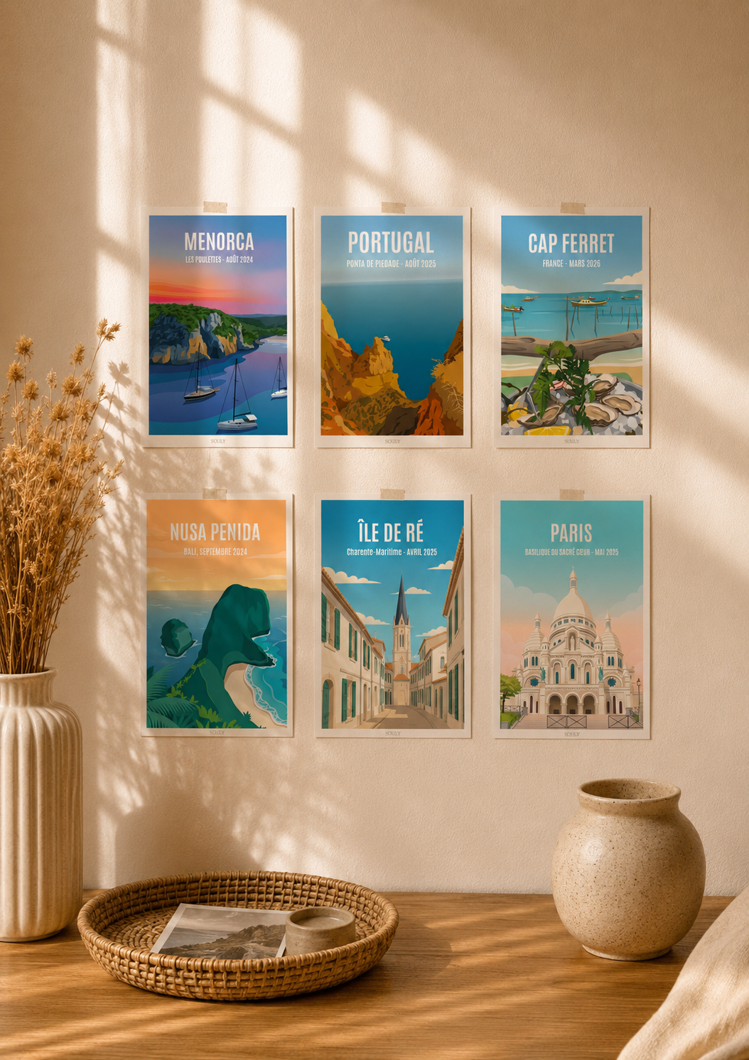 Mur d'affiches personnalisées